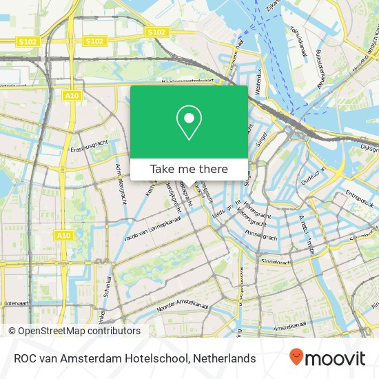 ROC van Amsterdam Hotelschool kaart