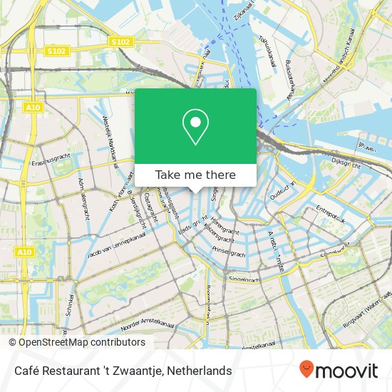 Café Restaurant 't Zwaantje kaart