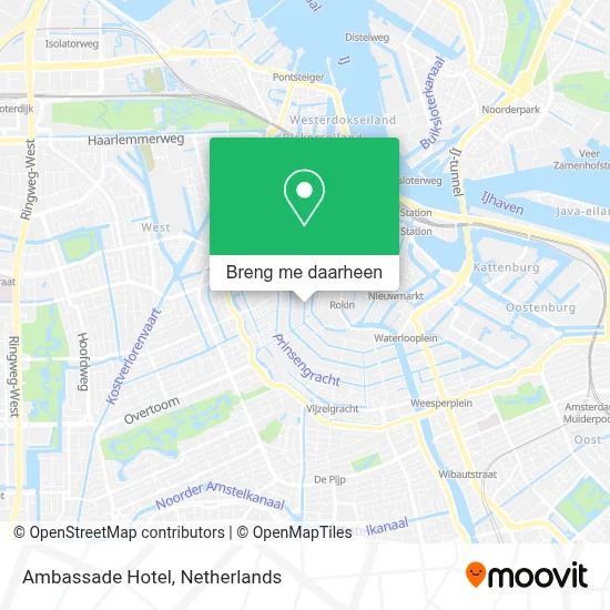 Ambassade Hotel kaart