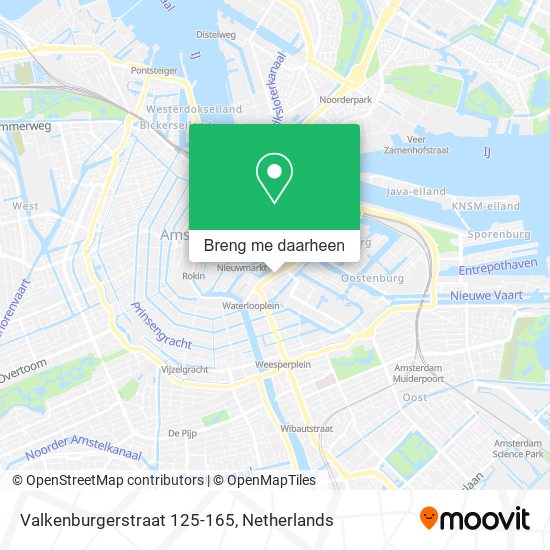 Valkenburgerstraat 125-165 kaart