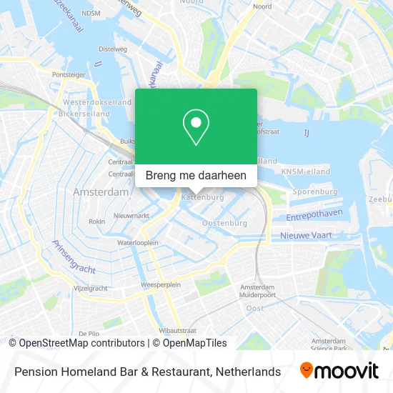 Pension Homeland Bar & Restaurant kaart