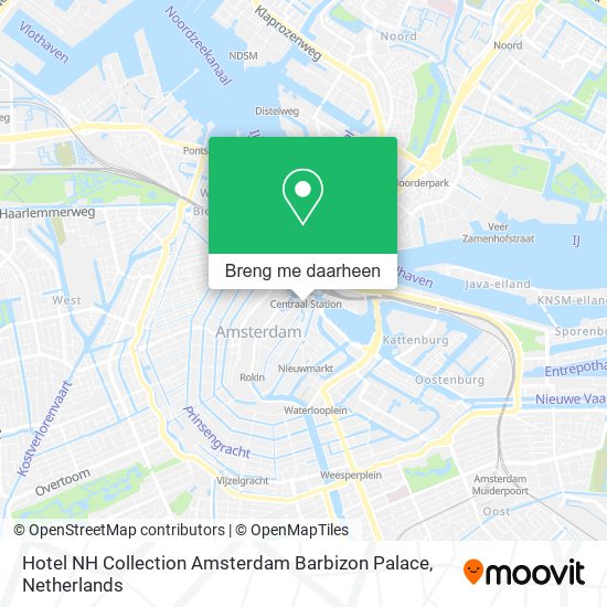 Hotel NH Collection Amsterdam Barbizon Palace kaart