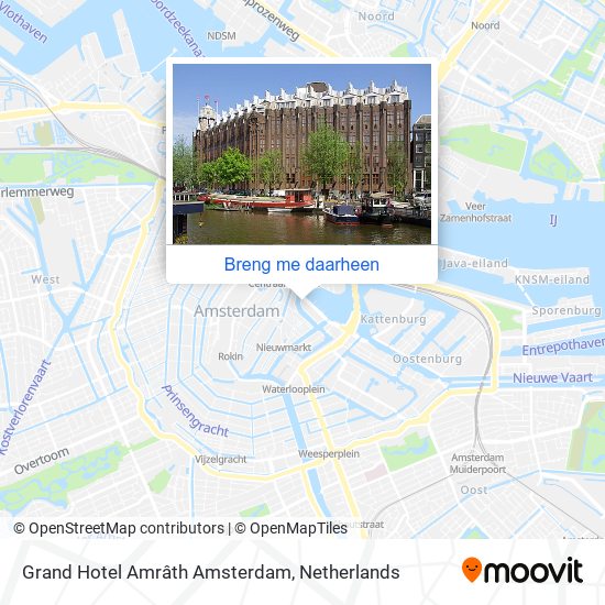 Grand Hotel Amrâth Amsterdam kaart