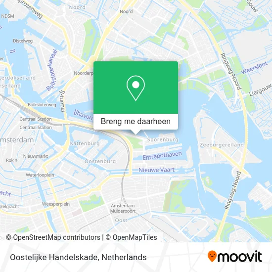 Oostelijke Handelskade kaart