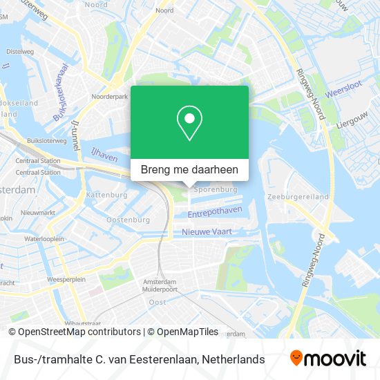 Bus- / tramhalte C. van Eesterenlaan kaart