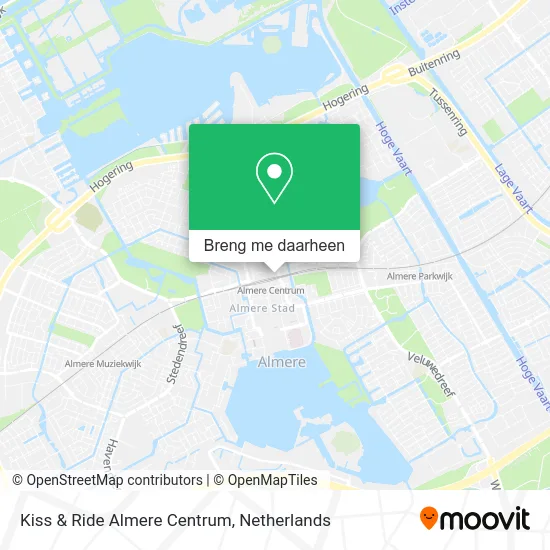 Kiss & Ride Almere Centrum kaart