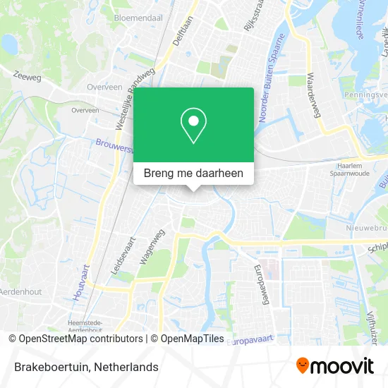 Brakeboertuin kaart