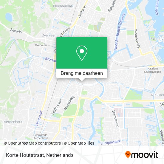 Korte Houtstraat kaart
