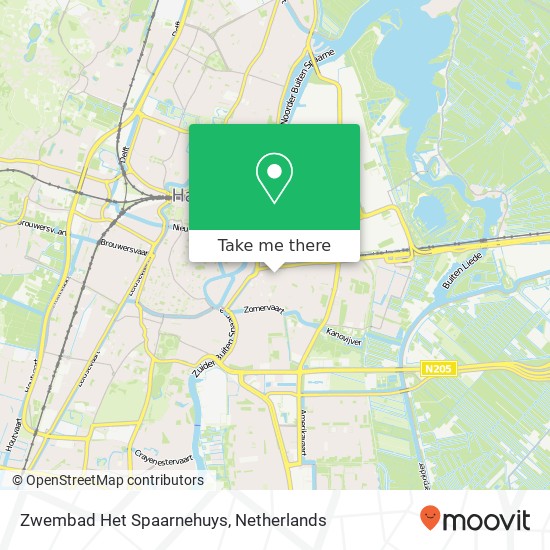 Zwembad Het Spaarnehuys kaart