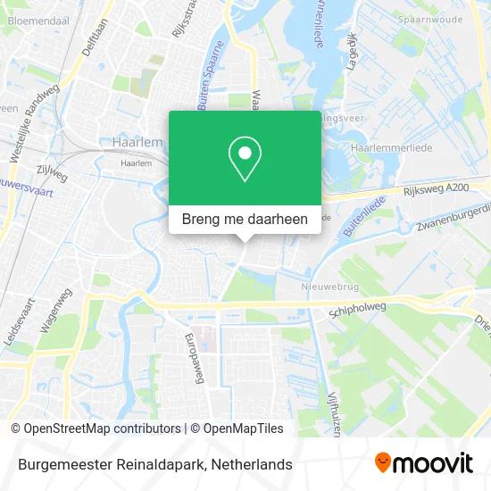 Burgemeester Reinaldapark kaart