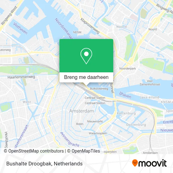 Bushalte Droogbak kaart