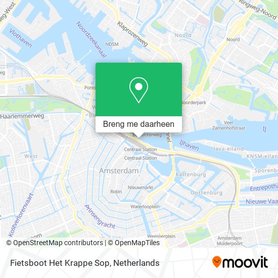 Fietsboot Het Krappe Sop kaart