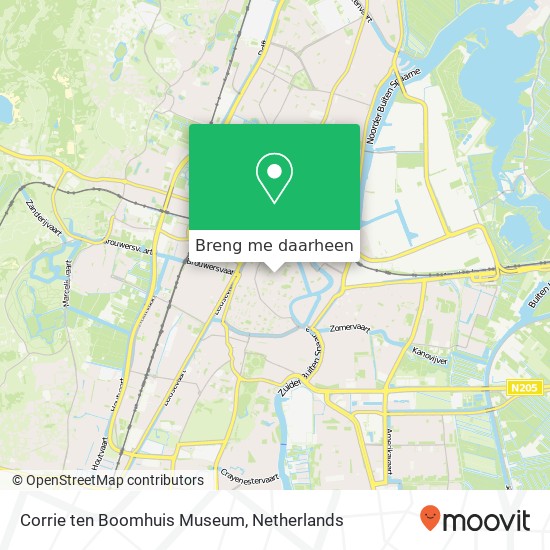 Corrie ten Boomhuis Museum kaart