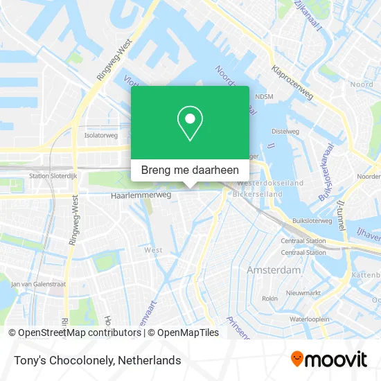Tony's Chocolonely kaart