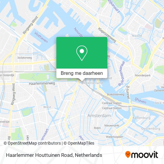 Haarlemmer Houttuinen Road kaart