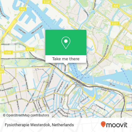 Fysiotherapie Westerdok kaart