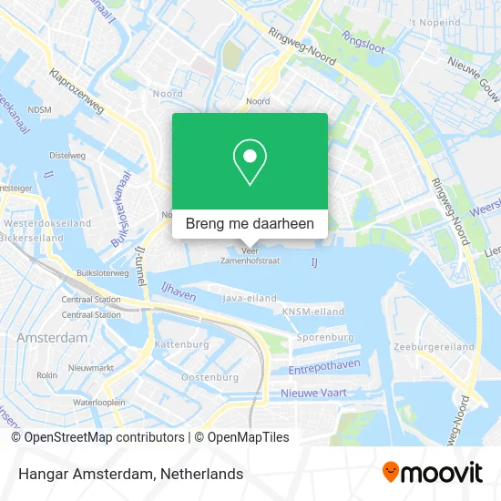 Hangar Amsterdam kaart