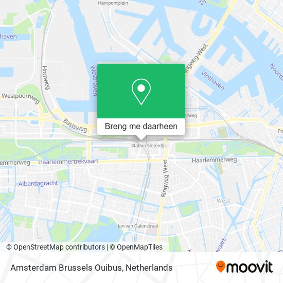 Amsterdam Brussels Ouibus kaart