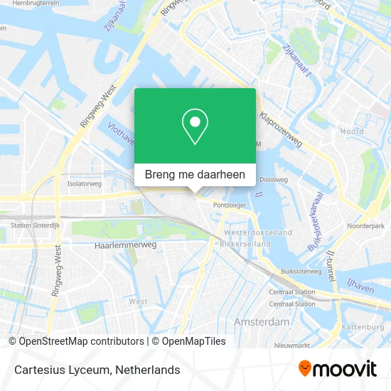 Cartesius Lyceum kaart