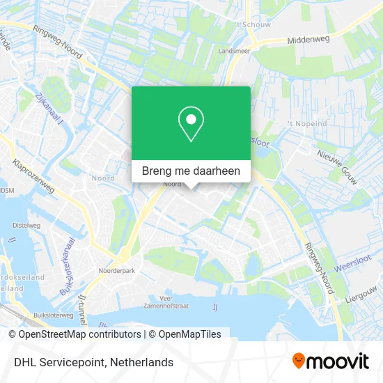 DHL Servicepoint kaart