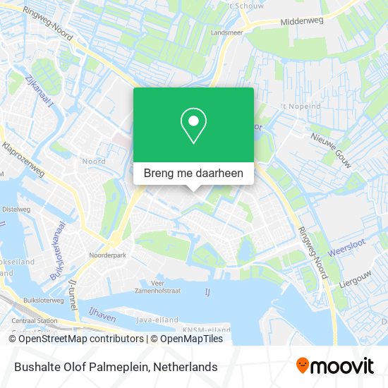 Bushalte Olof Palmeplein kaart