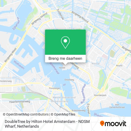 DoubleTree by Hilton Hotel Amsterdam - NDSM Wharf kaart