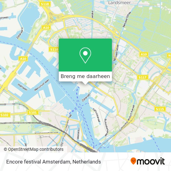 Encore festival Amsterdam kaart