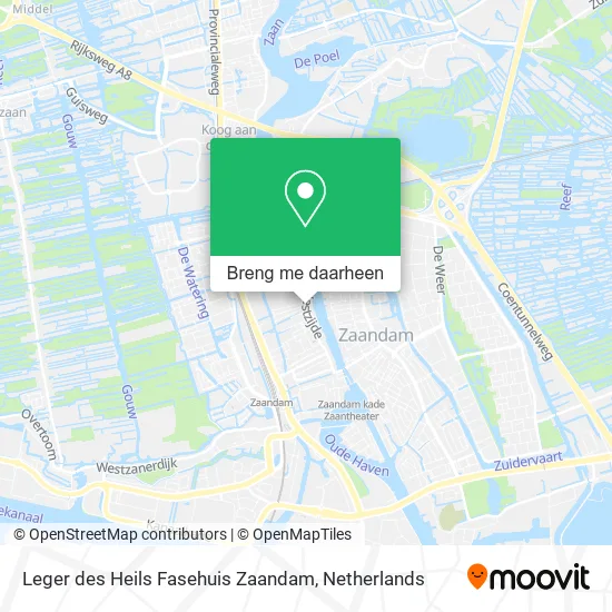 Leger des Heils Fasehuis Zaandam kaart