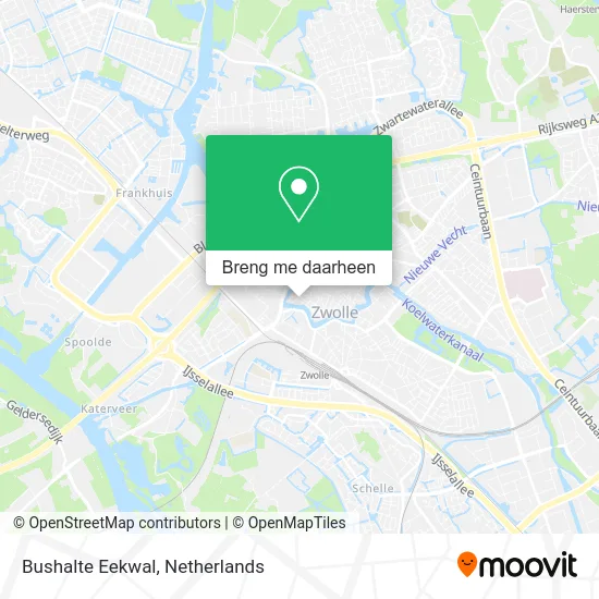 Bushalte Eekwal kaart