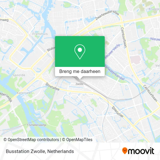 Busstation Zwolle kaart