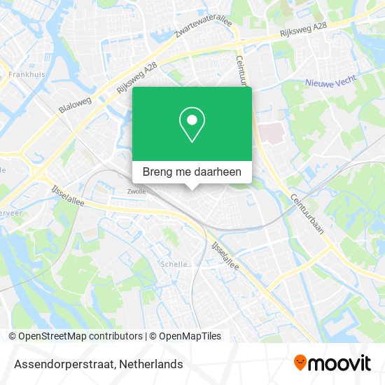 Assendorperstraat kaart
