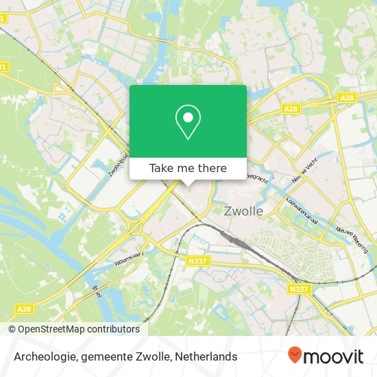 Archeologie, gemeente Zwolle kaart