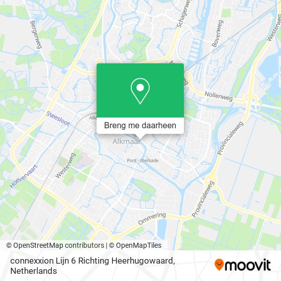 connexxion Lijn 6 Richting Heerhugowaard kaart