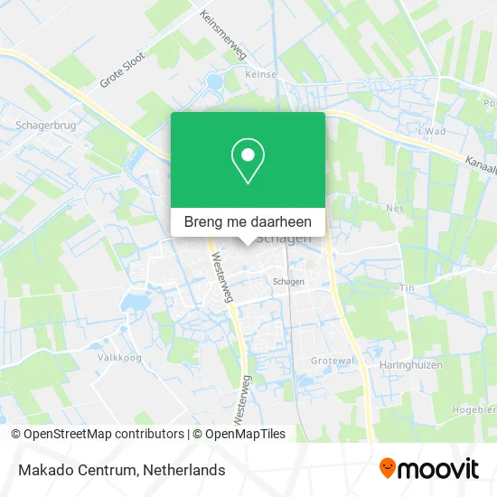 Makado Centrum kaart