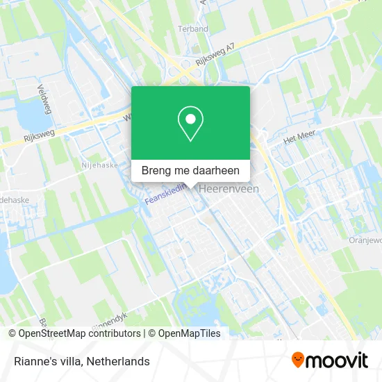 Rianne's villa kaart