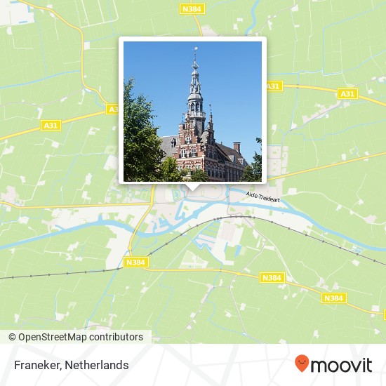 Franeker kaart