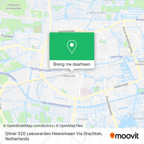 Qliner 320 Leeuwarden Heerenveen Via Drachten kaart