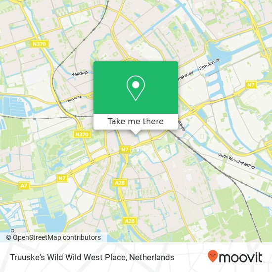 Truuske's Wild Wild West Place kaart