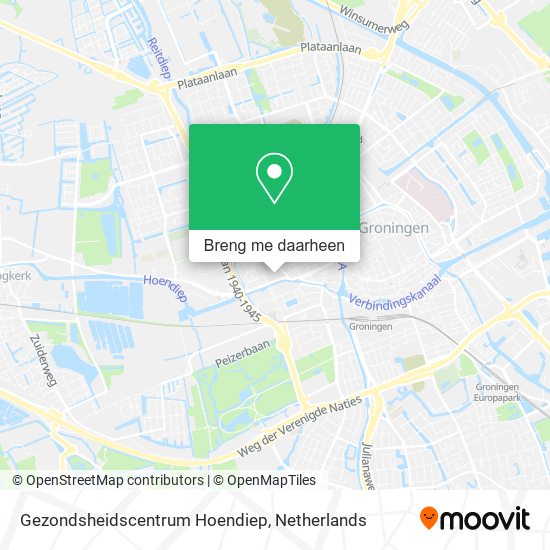 Gezondsheidscentrum Hoendiep kaart