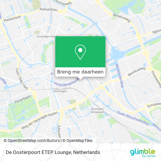 De Oosterpoort ETEP Lounge kaart
