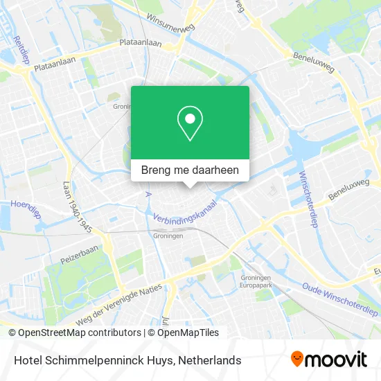 Hotel Schimmelpenninck Huys kaart