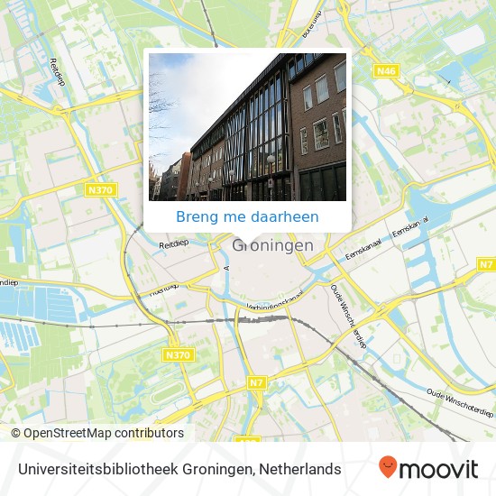 Universiteitsbibliotheek Groningen kaart
