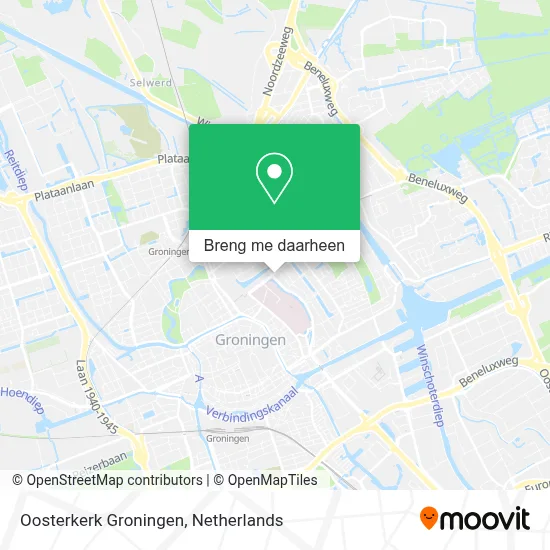 Oosterkerk Groningen kaart