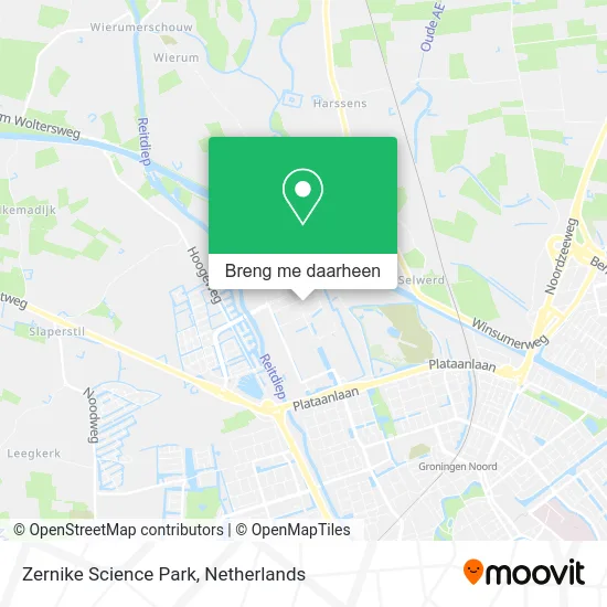 Zernike Science Park kaart