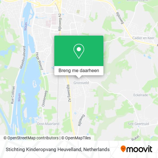 Stichting Kinderopvang Heuvelland kaart