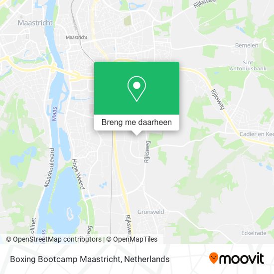 Boxing Bootcamp Maastricht kaart