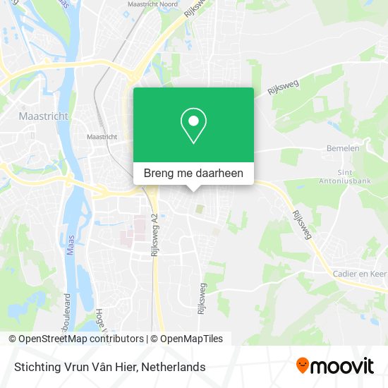 Stichting Vrun Vân Hier kaart