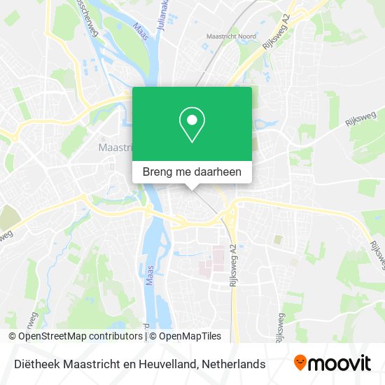 Diëtheek Maastricht en Heuvelland kaart