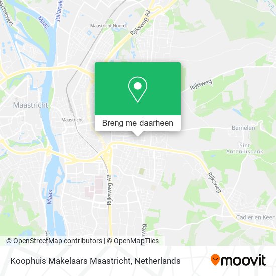 Koophuis Makelaars Maastricht kaart