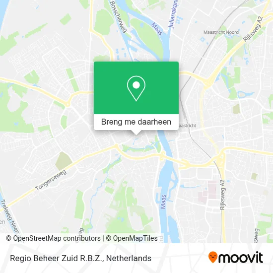 Regio Beheer Zuid R.B.Z. kaart